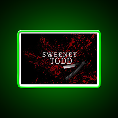 Sweeney Todd Barber Shop Haircut Led Neon Sign