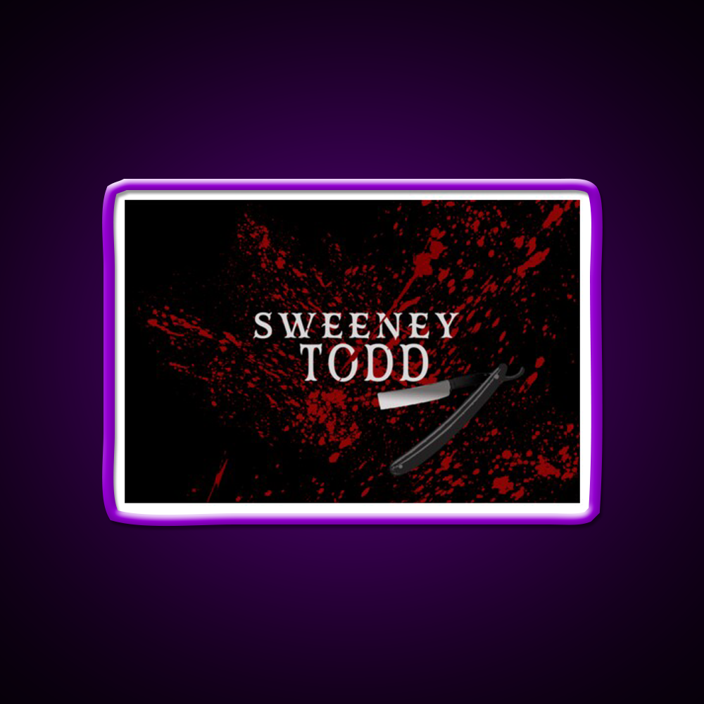 Sweeney Todd Barber Shop Haircut Led Neon Sign - LED neon sign view 9