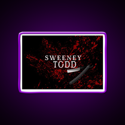 Sweeney Todd Barber Shop Haircut Led Neon Sign - LED neon sign view 9