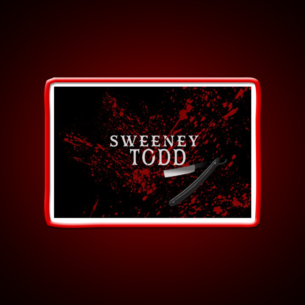 Sweeney Todd Barber Shop Haircut Led Neon Sign - LED neon sign view 10