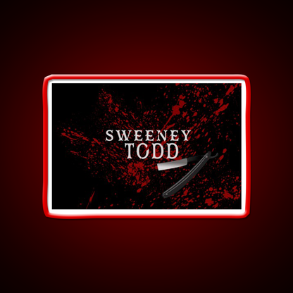 Sweeney Todd Barber Shop Haircut Led Neon Sign - LED neon sign view 10