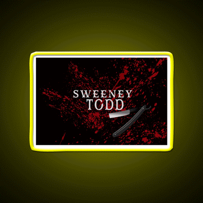 Sweeney Todd Barber Shop Haircut Led Neon Sign