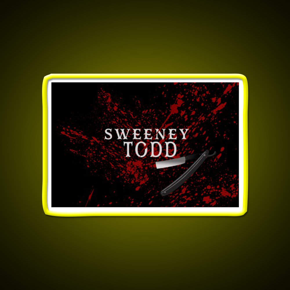 Sweeney Todd Barber Shop Haircut Led Neon Sign - LED neon sign view 7