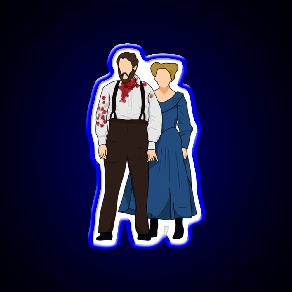 Sweeney Todd Covered In Blood And Mrs Lovett Barber Shop Led Neon Sign - LED neon sign view 5