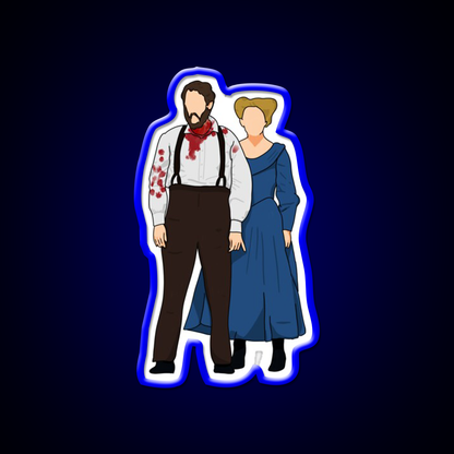 Sweeney Todd Covered In Blood And Mrs Lovett Barber Shop Led Neon Sign - LED neon sign view 5