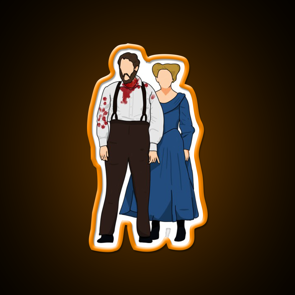 Sweeney Todd Covered In Blood And Mrs Lovett Barber Shop Led Neon Sign - LED neon sign view 6
