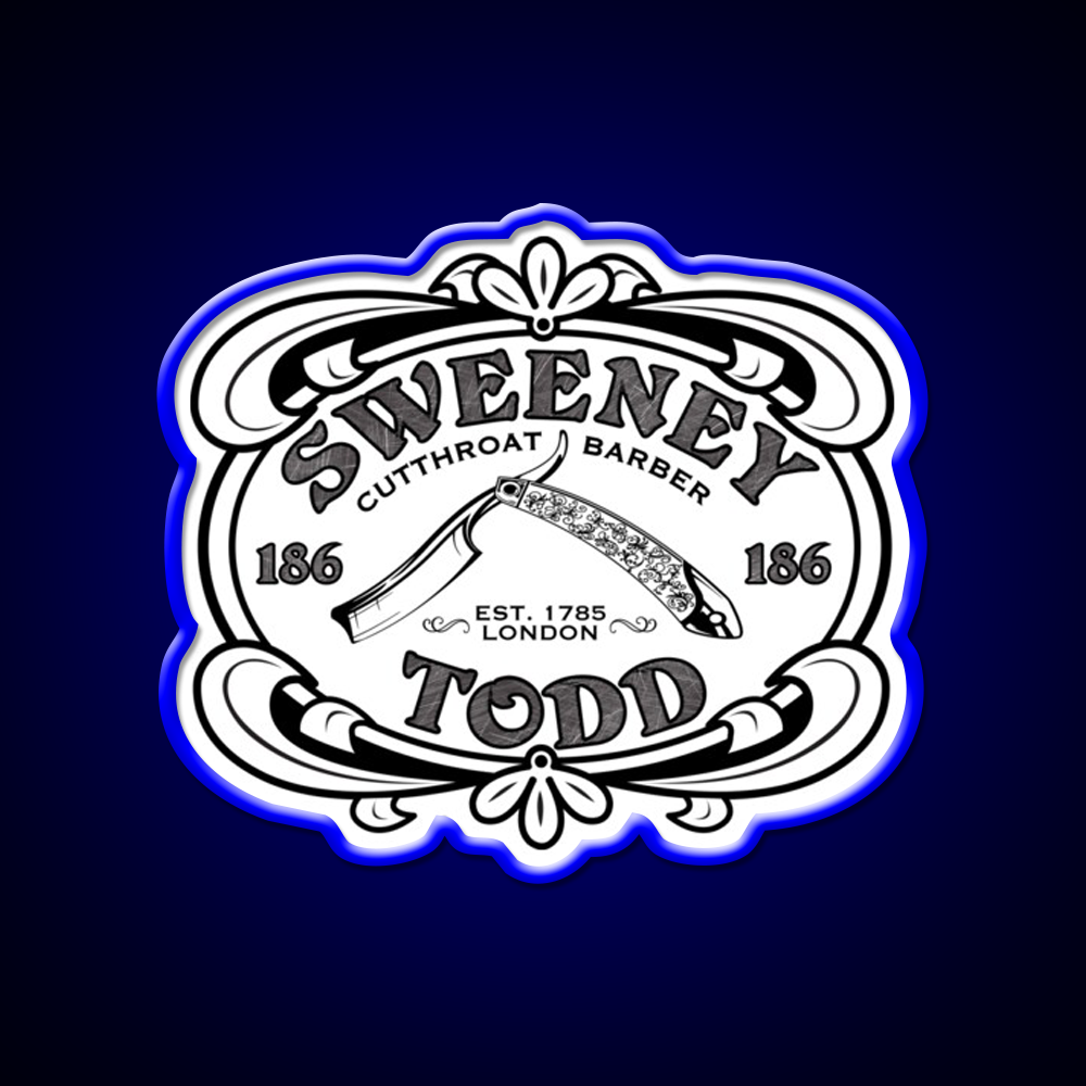 Sweeney Todd Cut Throat Barber Shop Haircut Led Neon Sign - LED neon sign view 5