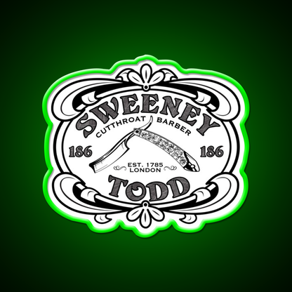 Sweeney Todd Cut Throat Barber Shop Haircut Led Neon Sign - LED neon sign view 8