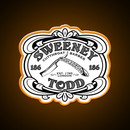 Sweeney Todd Cut Throat Barber Shop Haircut Led Neon Sign - LED neon sign view 6
