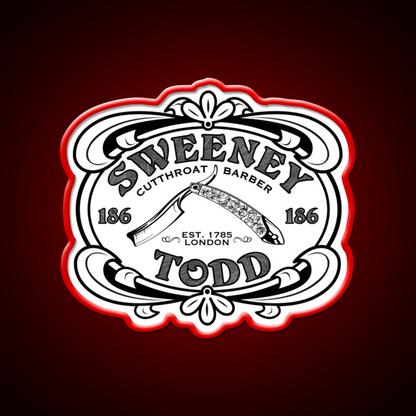 Sweeney Todd Cut Throat Barber Shop Haircut Led Neon Sign - LED neon sign view 10