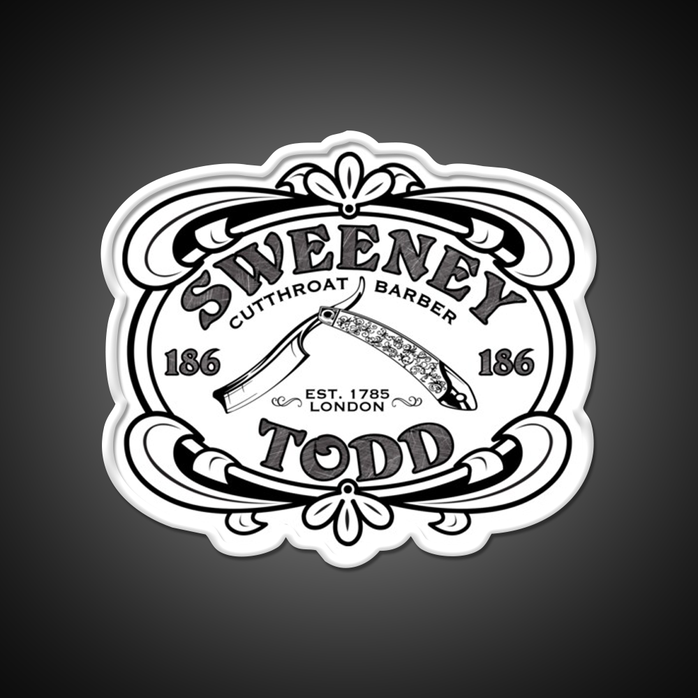 Sweeney Todd Cut Throat Barber Shop Haircut Led Neon Sign - LED neon sign view 11