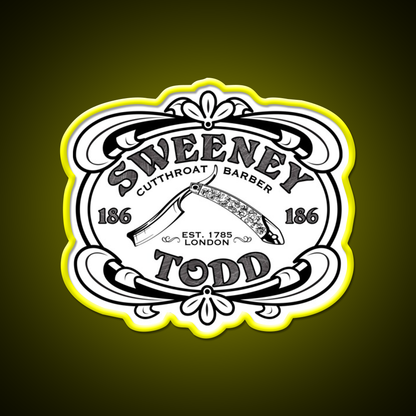 Sweeney Todd Cut Throat Barber Shop Haircut Led Neon Sign - LED neon sign view 7