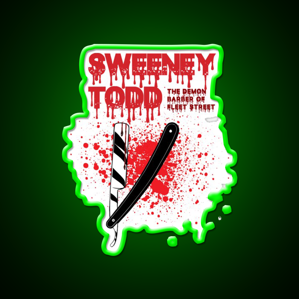 Sweeney Todd Demon Barber Shop Haircut Led Neon Sign - LED neon sign view 8