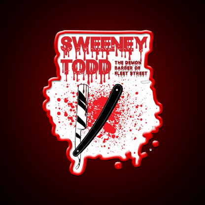 Sweeney Todd Demon Barber Shop Haircut Led Neon Sign - LED neon sign view 10