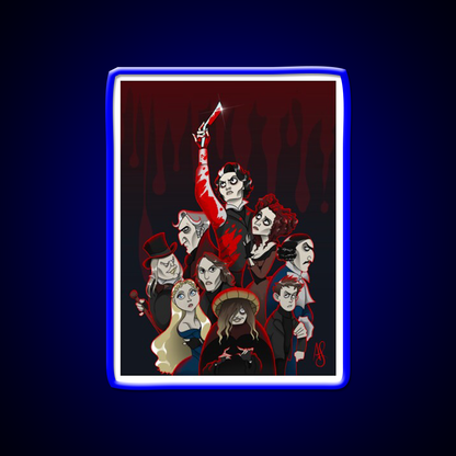 Sweeney Todd Movie Cast Poster Barber Shop Haircut Led Neon Sign - LED neon sign view 5