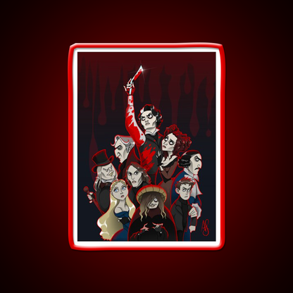 Sweeney Todd Movie Cast Poster Barber Shop Haircut Led Neon Sign - LED neon sign view 10