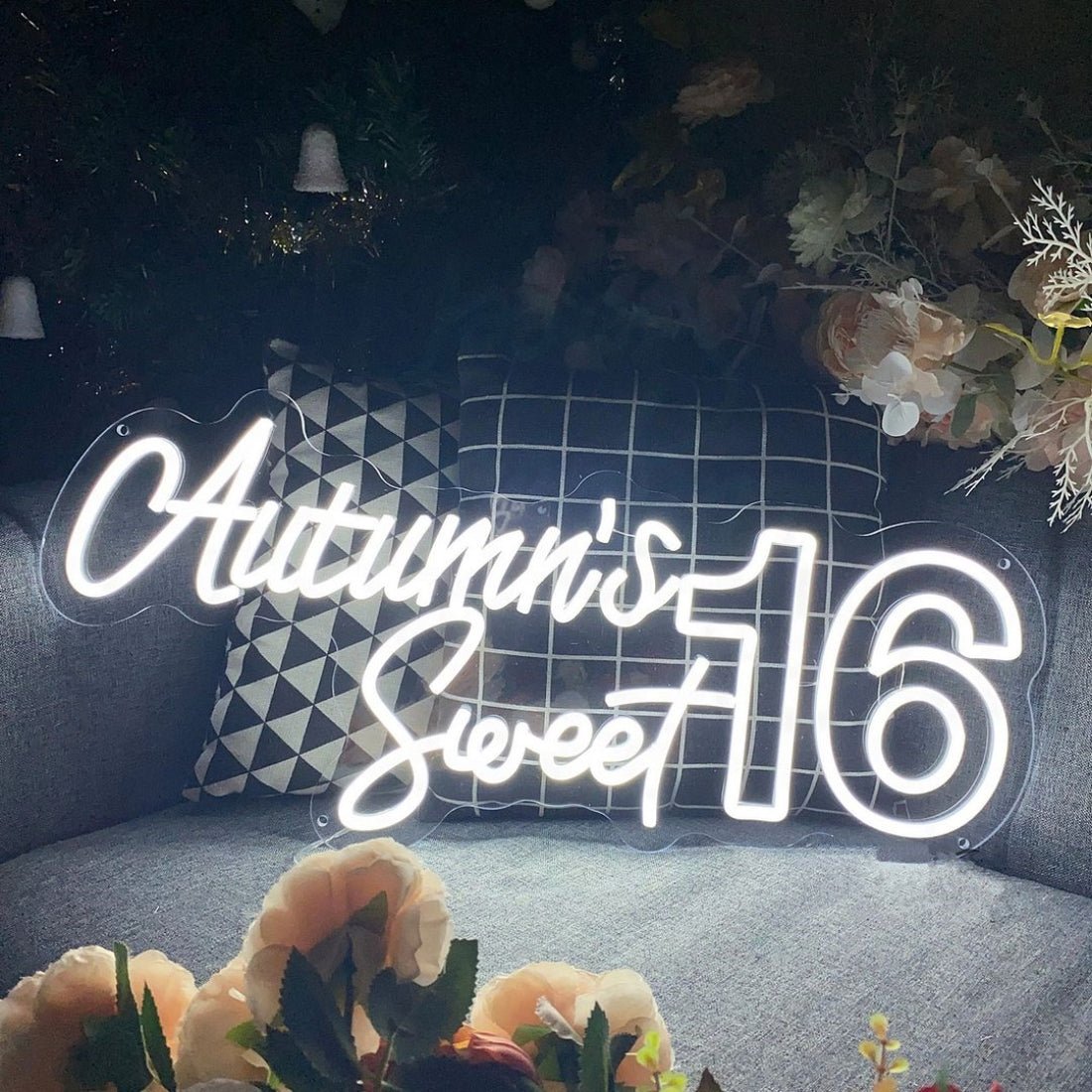 Sweet 16 Neon Sign Birthday Led Sign Business Neon Sign - Shineneon
