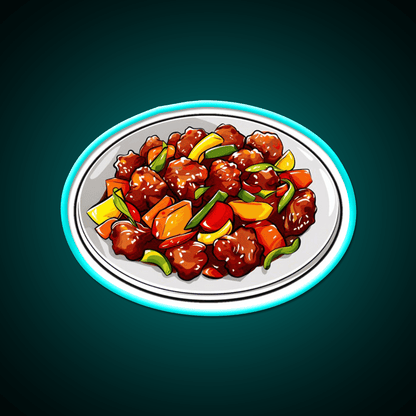 Sweet And Sour Pork Led Neon Sign Chinese Food Rgb Color - Shineneon