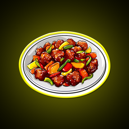 Sweet And Sour Pork Led Neon Sign Chinese Food Rgb Color