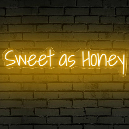 Sweet As Honey Words Led Neon Sign - Shineneon