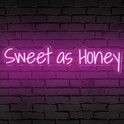 Sweet As Honey Words Led Neon Sign - Shineneon