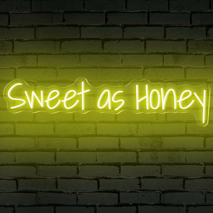 Sweet As Honey Words Led Neon Sign - Shineneon