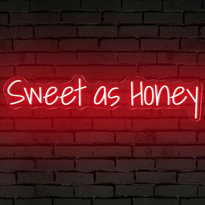 Sweet As Honey Words Led Neon Sign - Shineneon