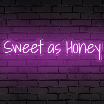 Sweet As Honey Words Led Neon Sign - Shineneon