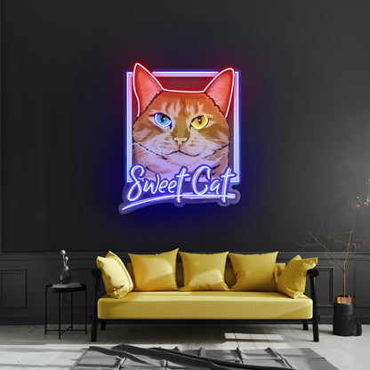 Sweet Cat Led Neon Sign Light Custom Led Signs