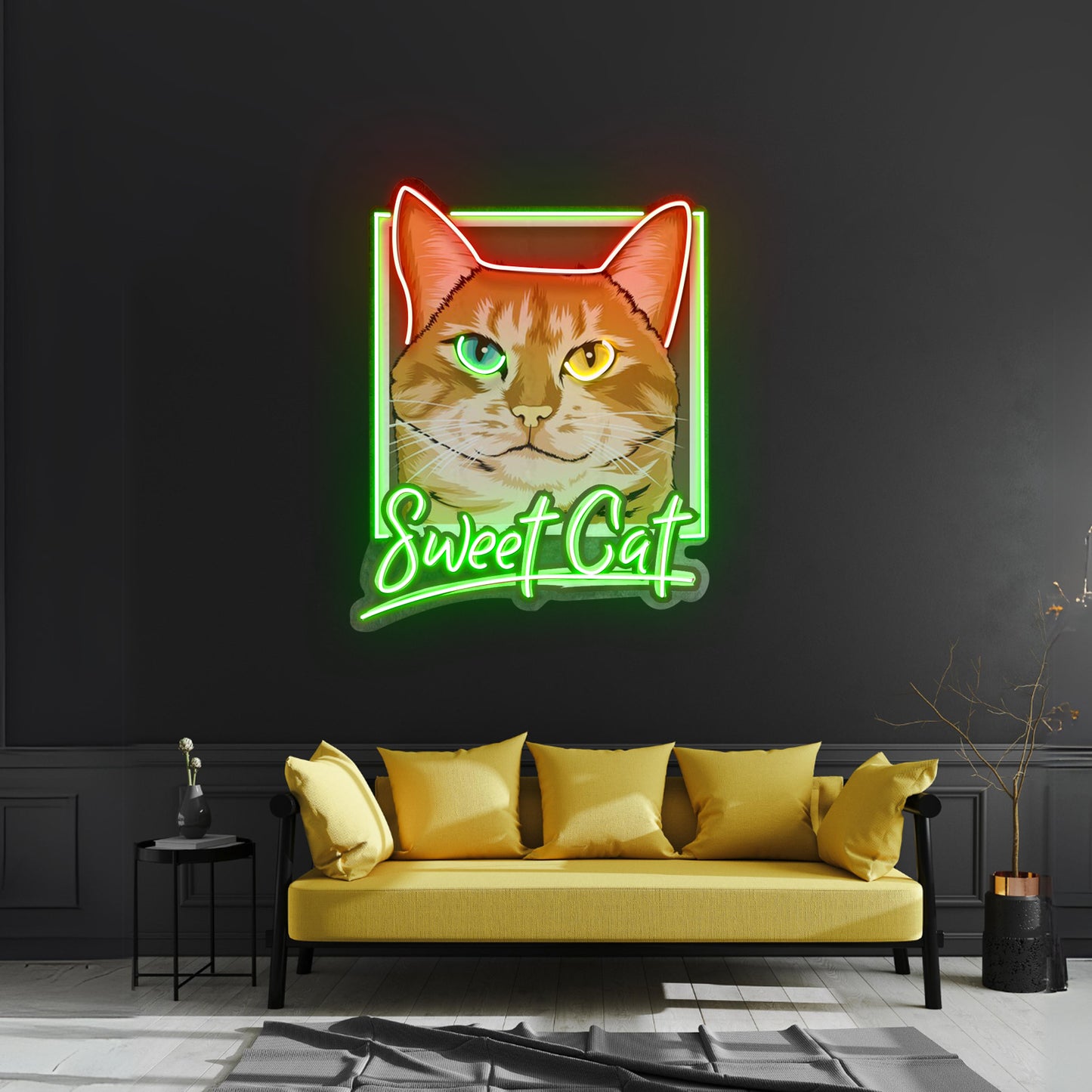 Sweet Cat Led Neon Sign Light Custom Led Signs