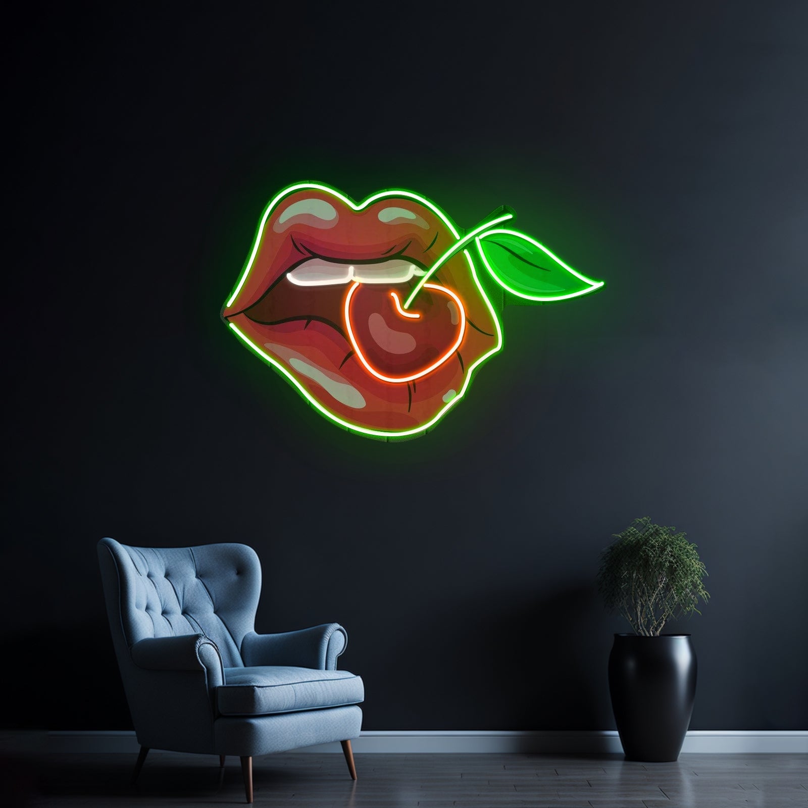 Sweet Cherry Led Neon Acrylic Artwork For Sale - Shineneon