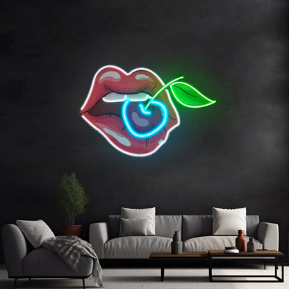 Sweet Cherry Led Neon Acrylic Artwork For Sale