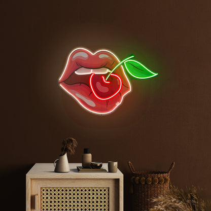 Sweet Cherry Led Neon Acrylic Artwork For Sale