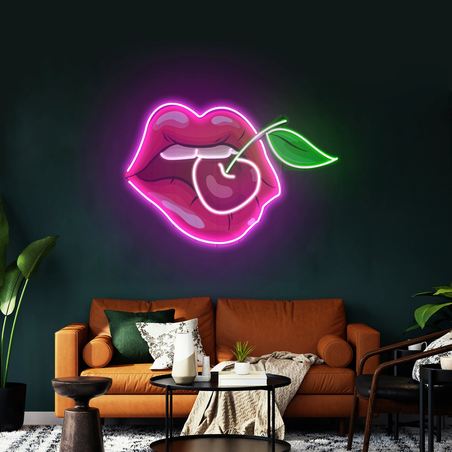 Sweet Cherry Led Neon Acrylic Artwork For Sale