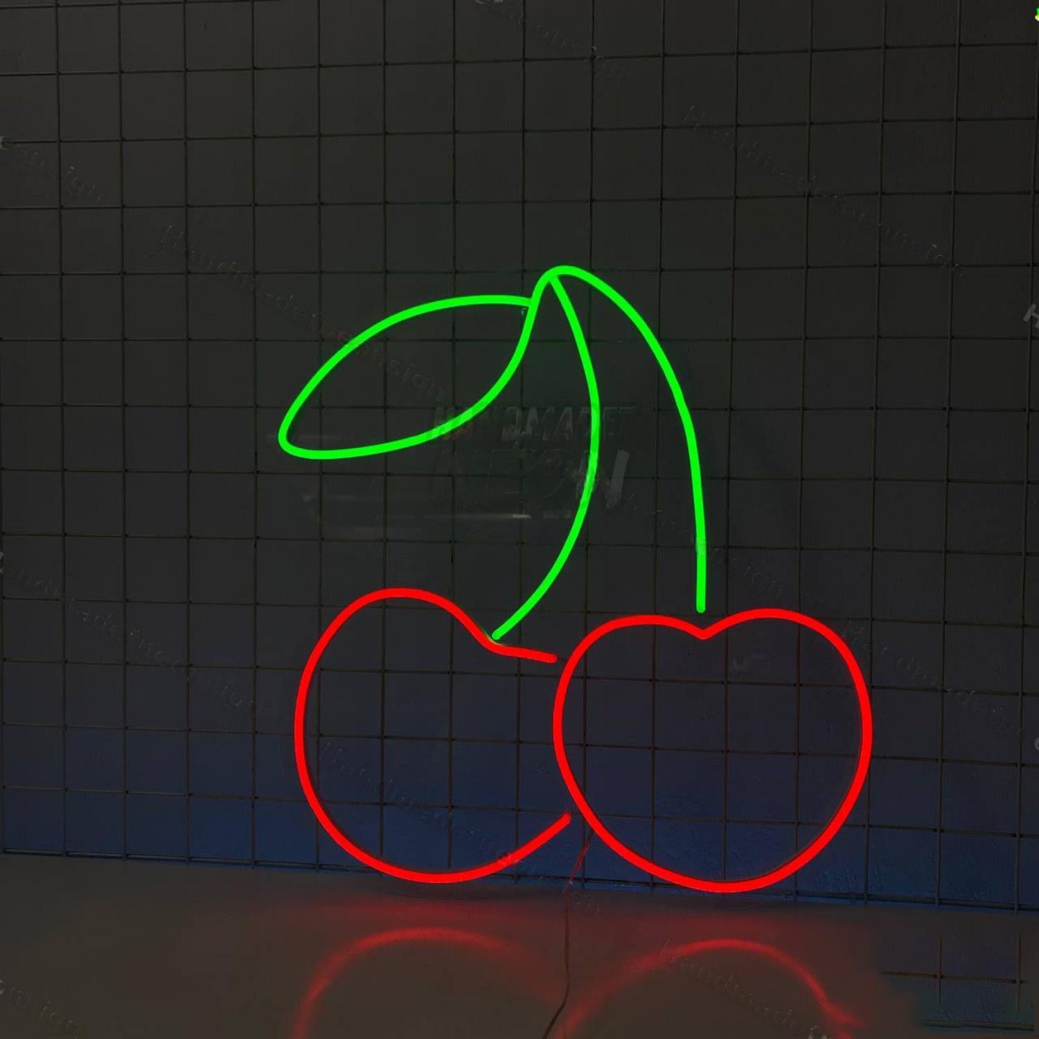 Sweet Cherry Led Neon Sign Food Neon Decor | Shineneon