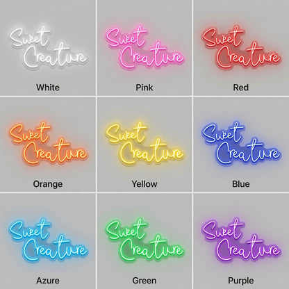 Sweet Creature LED Neon Sign Wall Neon Sign - 05 Color Grid