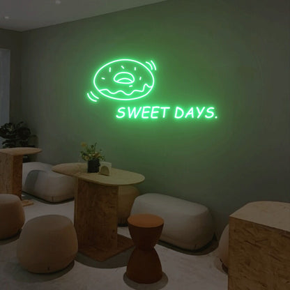 Sweet Days And Donuts Led Neon Sign | Shineneon