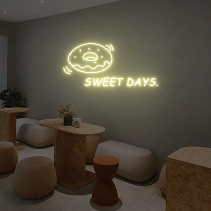 Sweet Days And Donuts Led Neon Sign | Shineneon