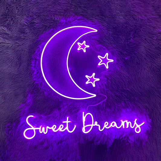 Sweet Dreams Led Sign Bedroom Decor