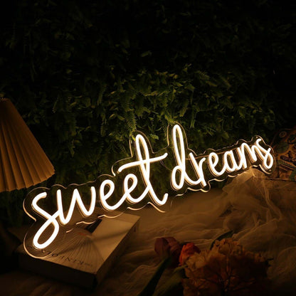 Sweet Dreams Yellow Led Neon Sign - Shineneon