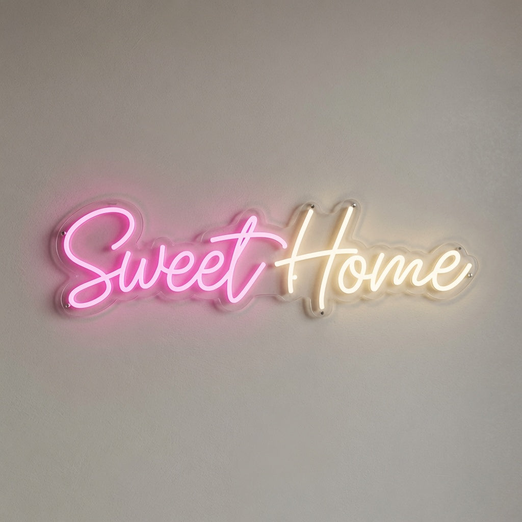 Sweet Home LED Neon Sign Home Wall Art - 01 Original Product Image