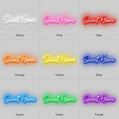 Sweet Home LED Neon Sign Home Wall Art - Shineneon