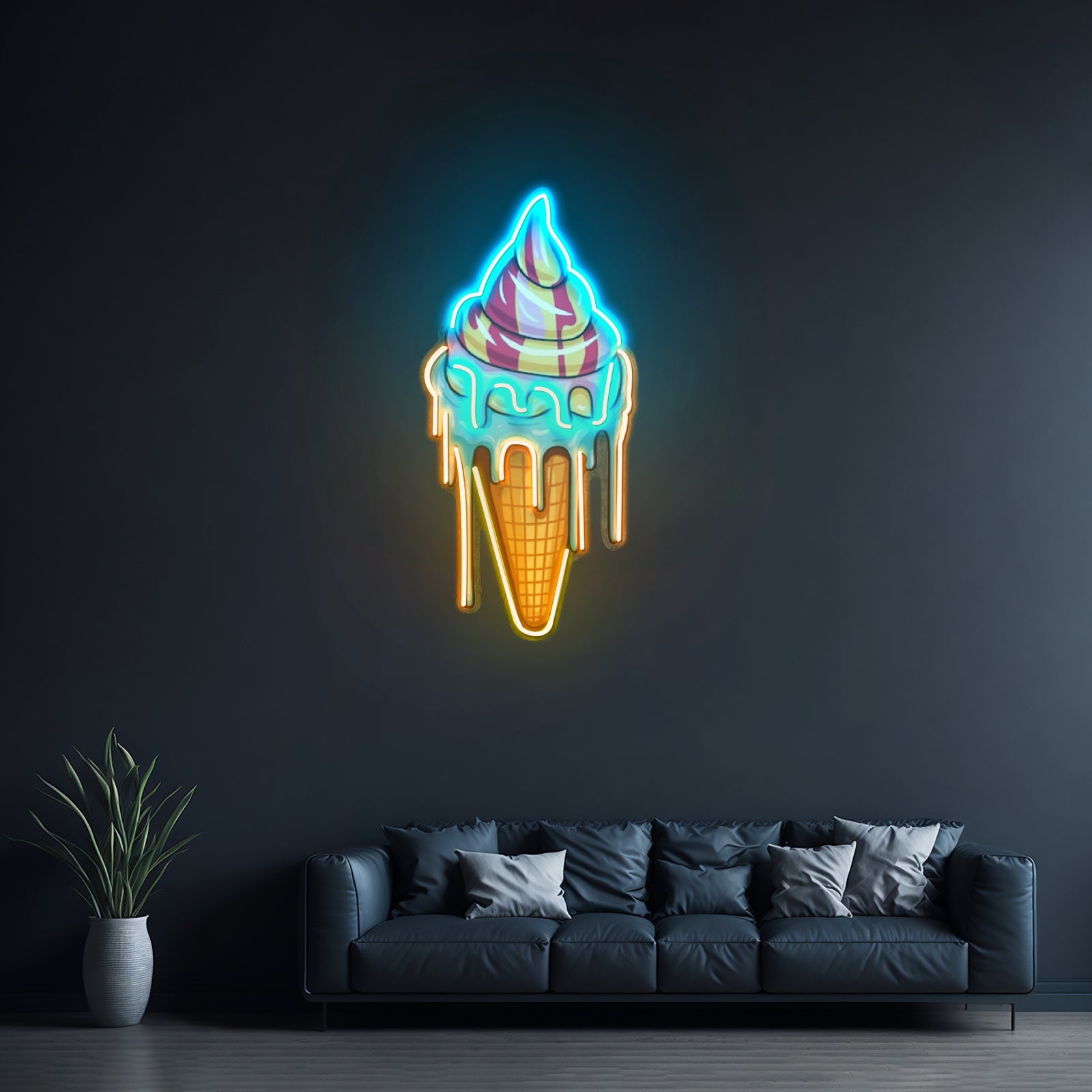 Sweet Ice Cream Led Neon Sign Light Custom Led Signs - Shineneon
