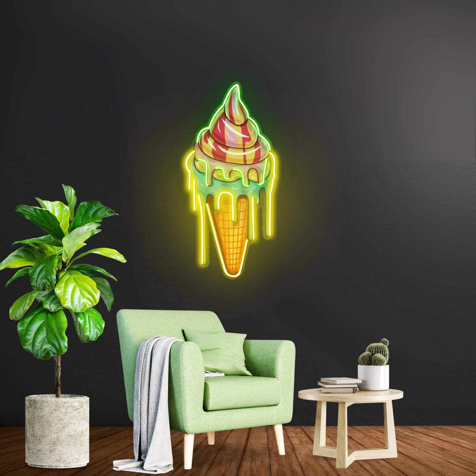 Sweet Ice Cream Led Neon Sign Light Custom Led Signs - Shineneon