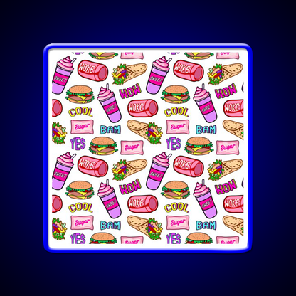 Sweet Life Ii Fast Food Led Neon Sign For Burger Place Rgb Color - Shineneon