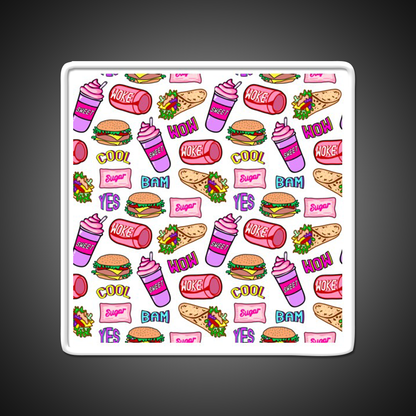 Sweet Life Ii Fast Food Led Neon Sign For Burger Place Rgb Color - Shineneon