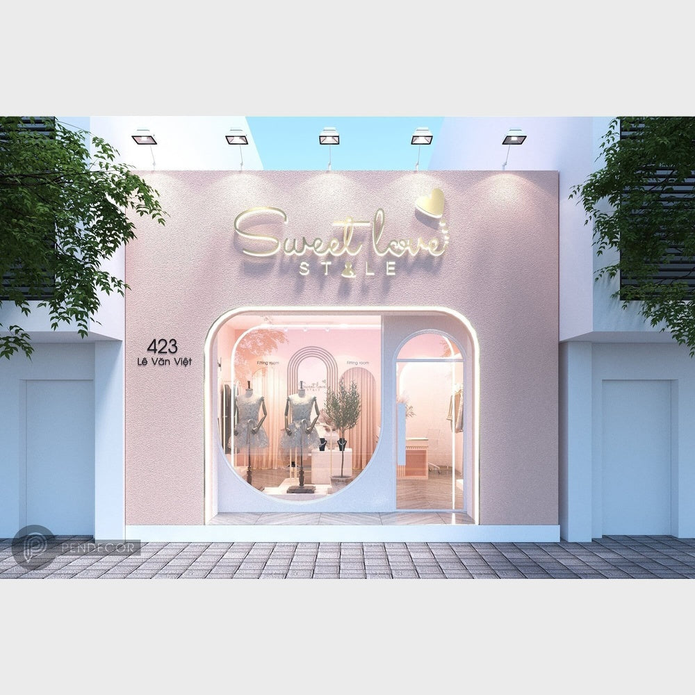 Sweet Love Style 3D Frontlit Channel Letters Led Light Sign