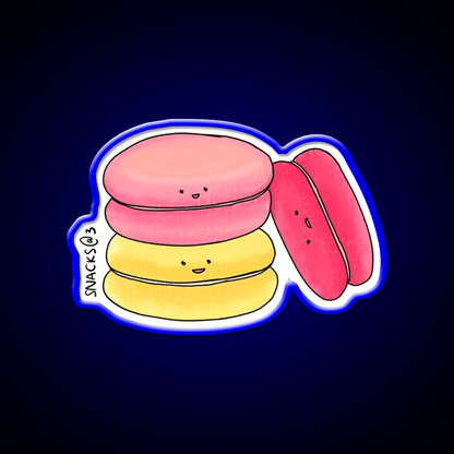 Sweet Macaron In Sweet Colors Snack Food Led Neon Sign Rgb Color - Shineneon