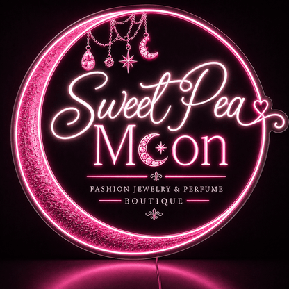 Sweet Pea Moon Custom LED Neon Sign - Shineneon