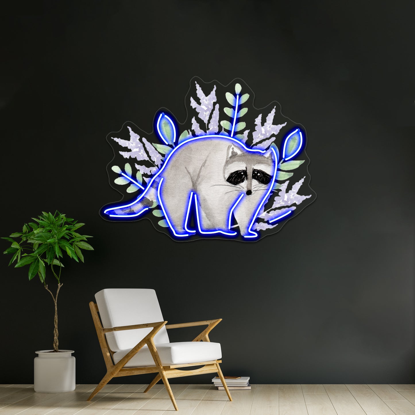 Sweet Raccoon Wall Artwork Neon Signs